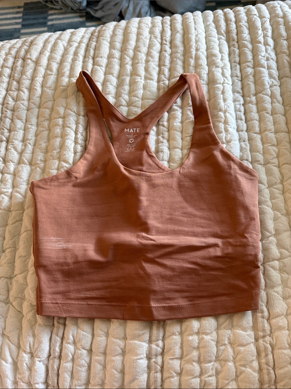 MATE The Label Organic Stretch Racer Tank - Sienna